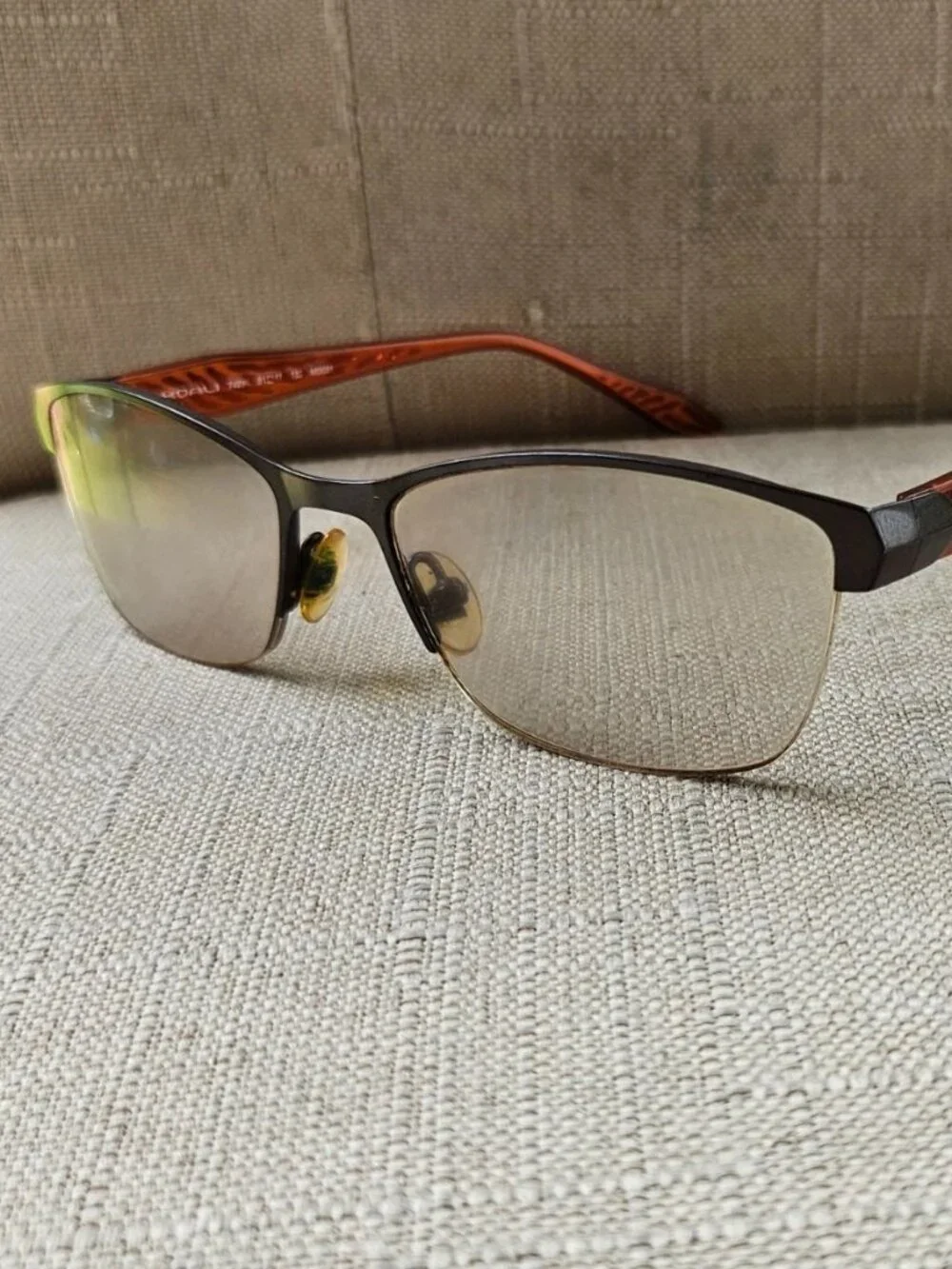 M Morel France Eyeglasses Frame Orange/Brown Tone Eyewear KAOLI 7493K Glasses